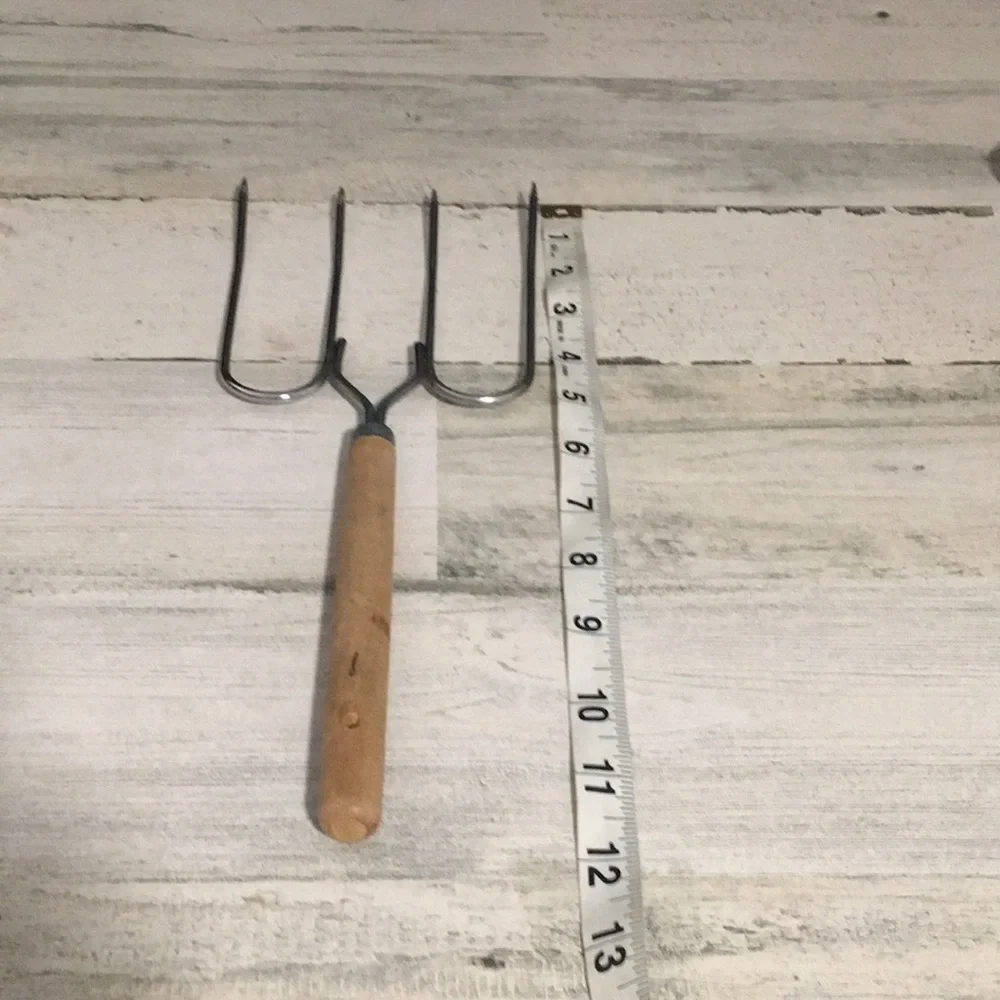 Meat forks set of two and tongs for grilling cooking camping